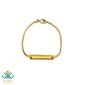 دستبند طلا شل نوزادی کد 14602